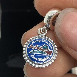 ✨🔥Pandora Merry Christmas Charm Virginia Map Charm Travel Charm